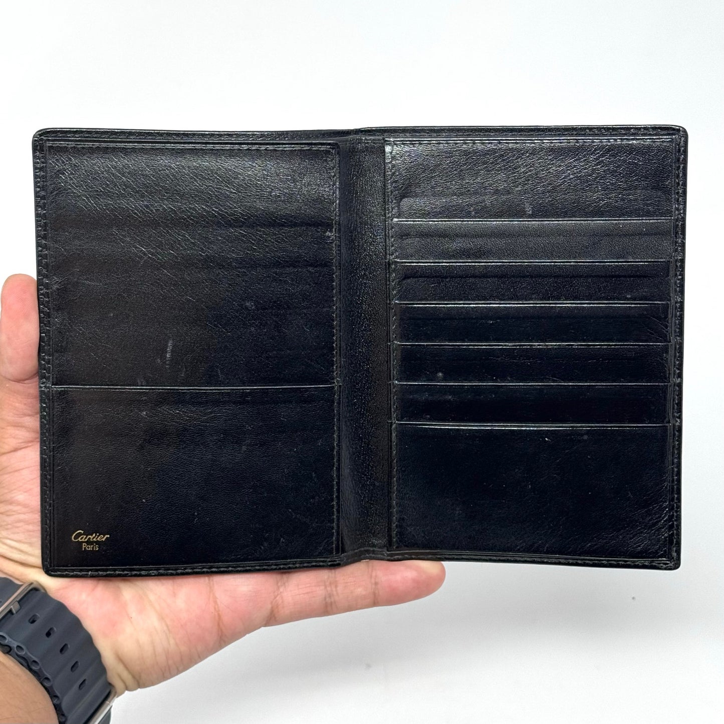 Cartier Black Passport Case