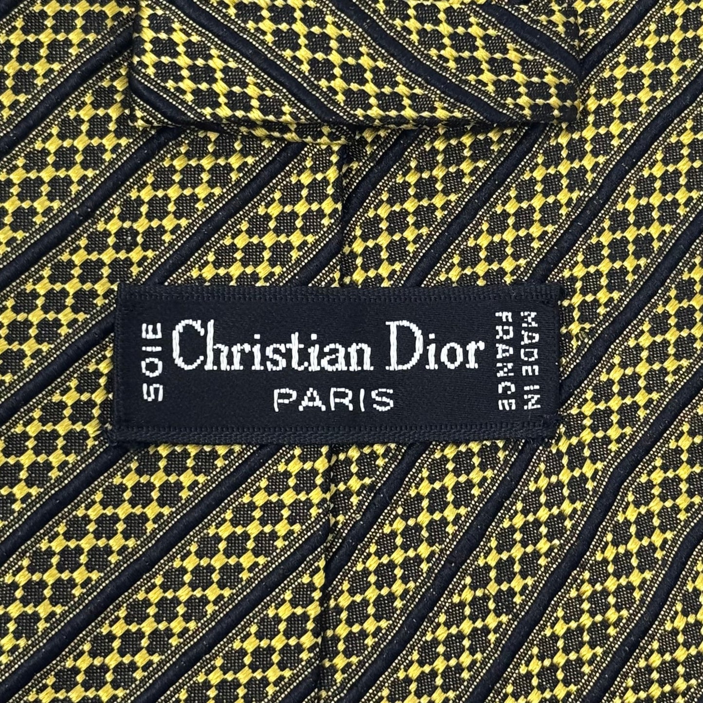 Christian Dior Abstract Pattern Tie