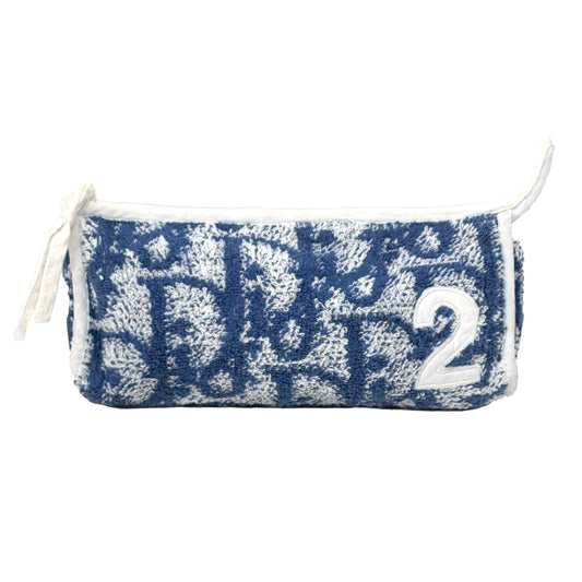 Dior Oblique ‘2’ Terry Cloth Pouch