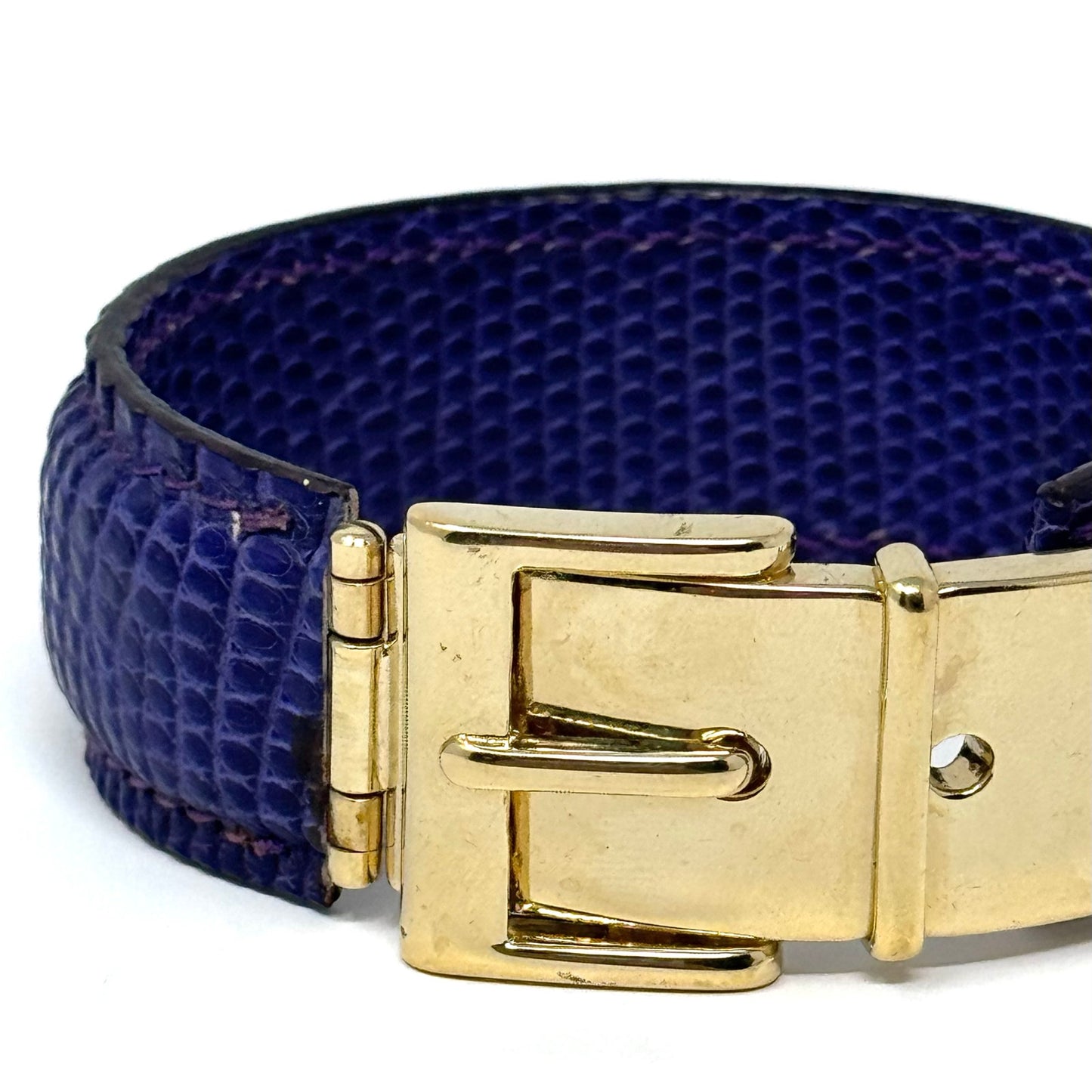 Gucci Purple Lizard Bracelet