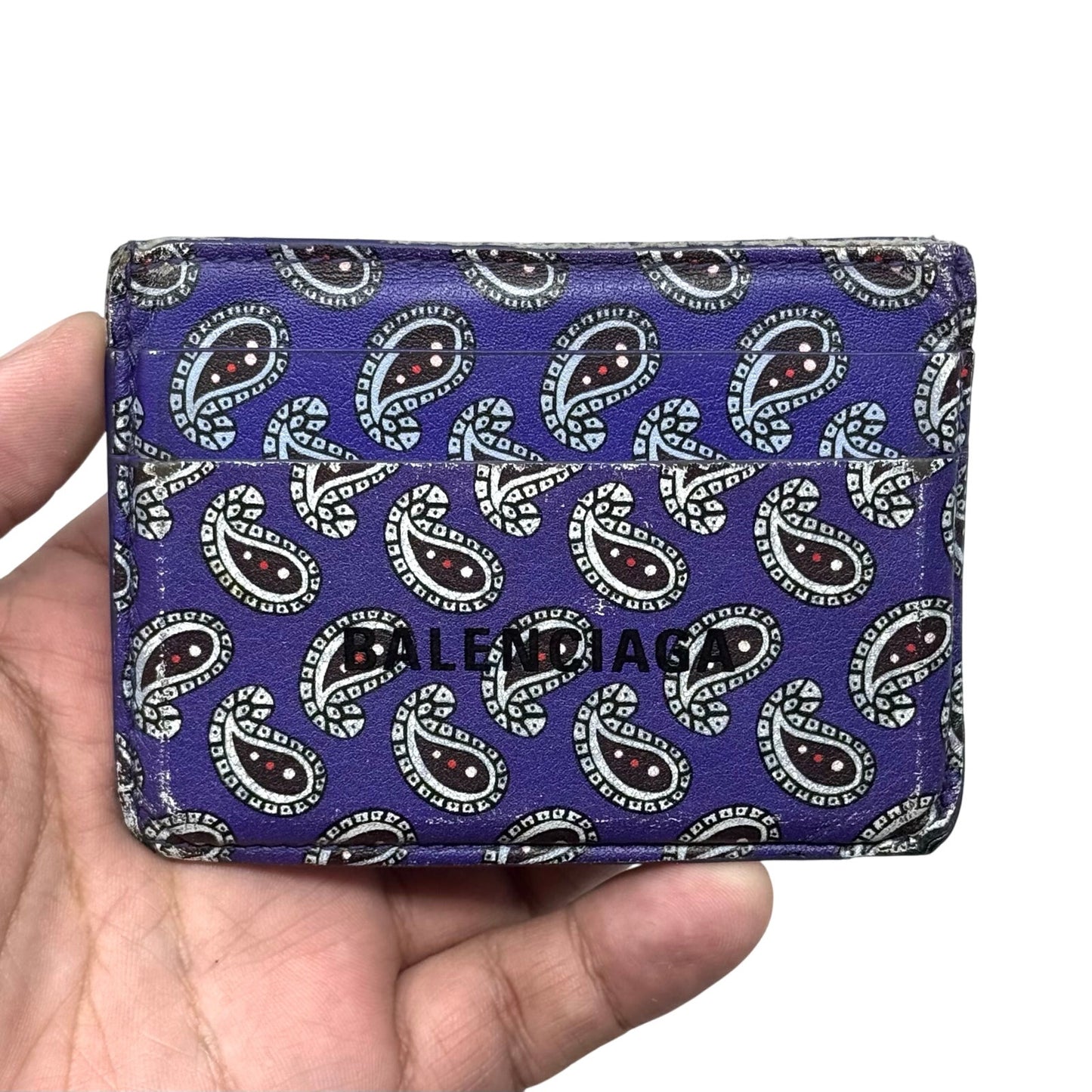 Balenciaga Paisley Cardholder Wallet