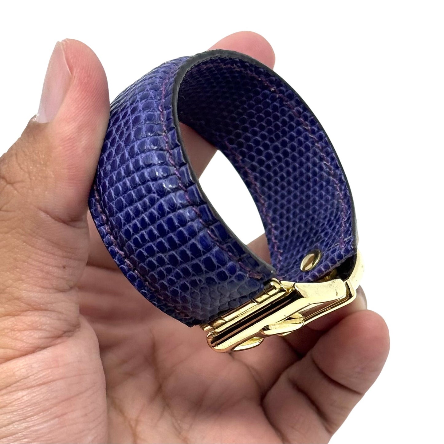 Gucci Purple Lizard Bracelet