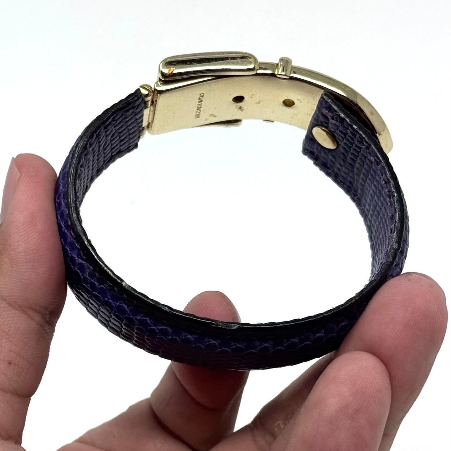 Gucci Purple Lizard Bracelet