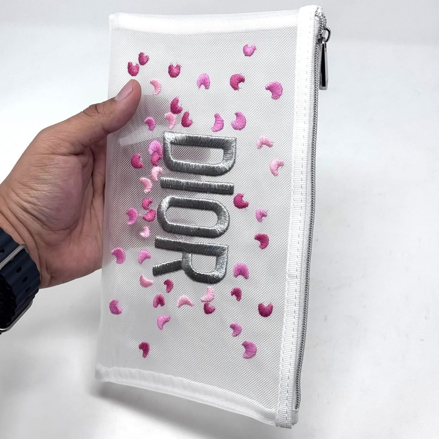 Dior Mesh Zipper Pouch