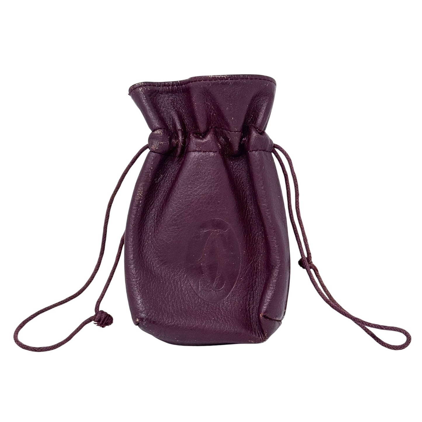 Cartier Dark Red Leather Pouch