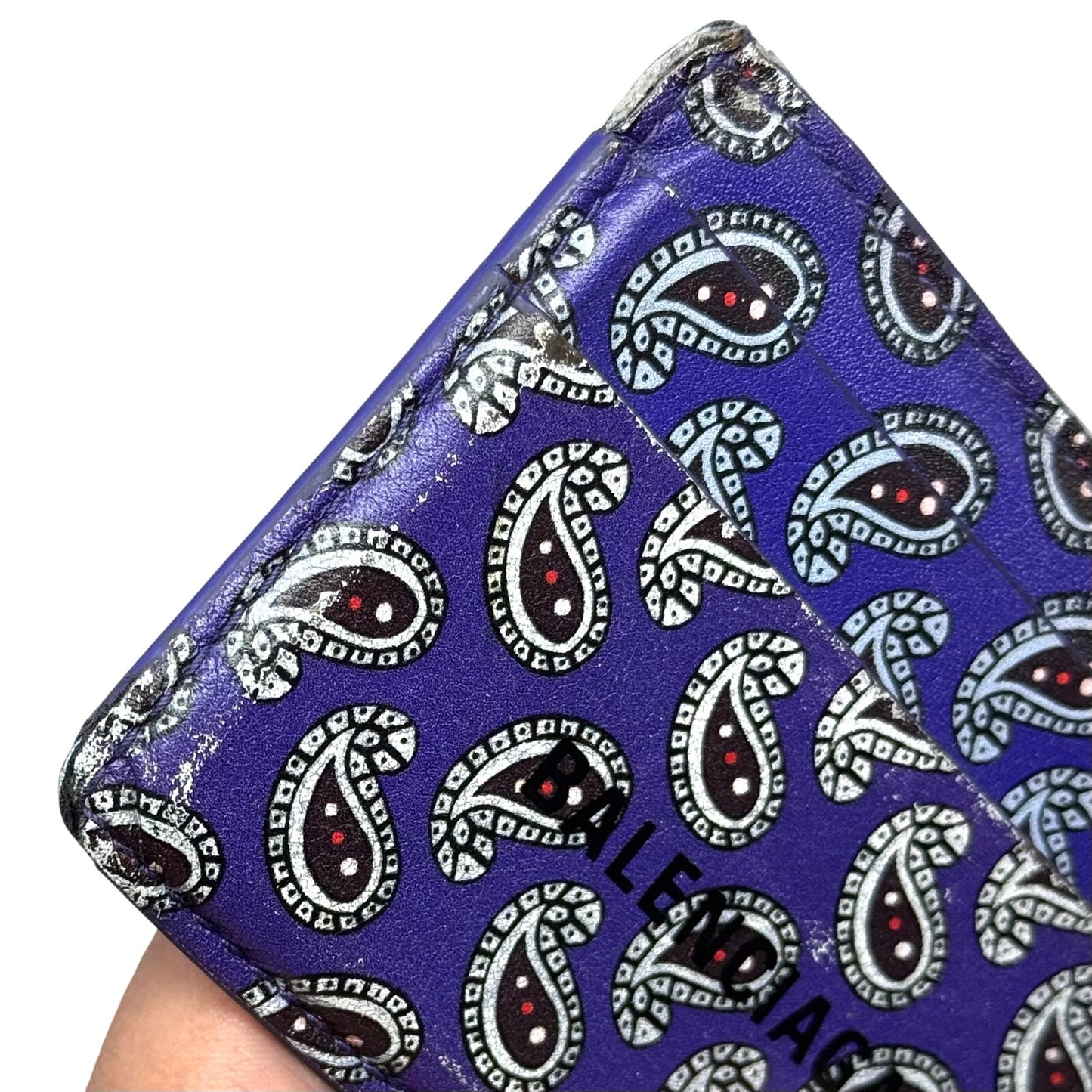 Balenciaga Paisley Cardholder Wallet