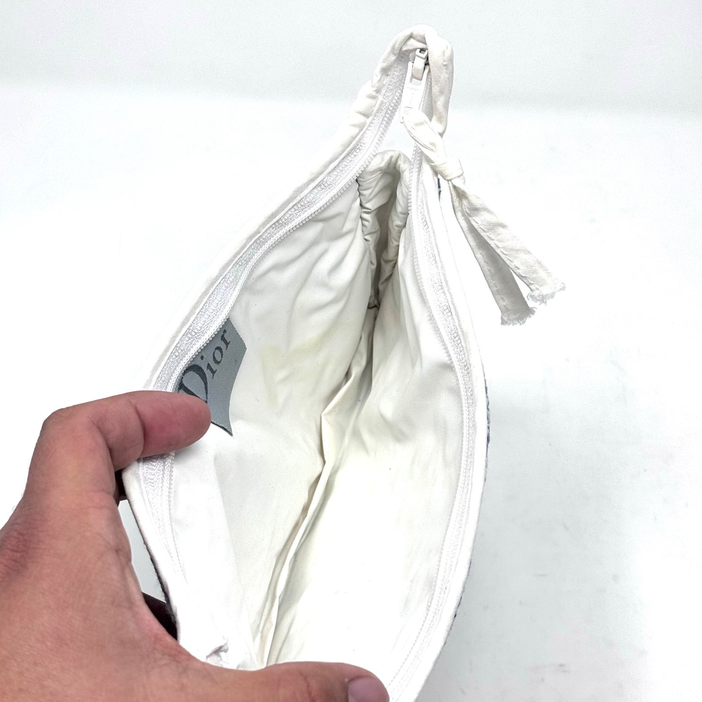 Dior Oblique ‘2’ Terry Cloth Pouch