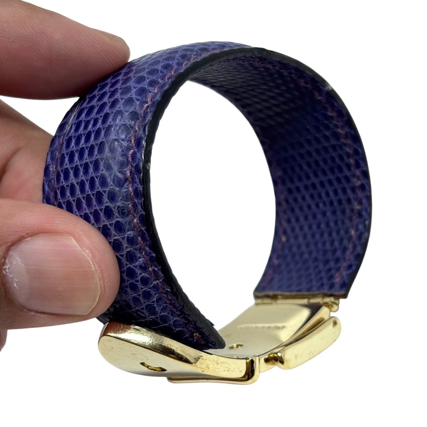 Gucci Purple Lizard Bracelet