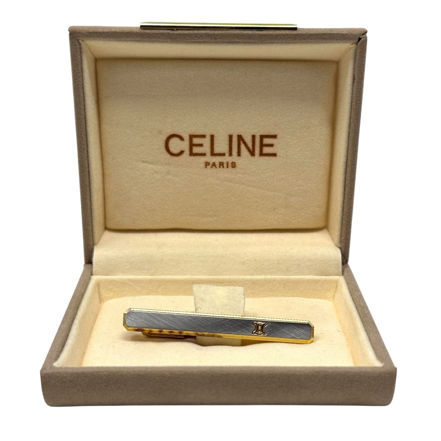 Celine Two-Tone Tie Clip