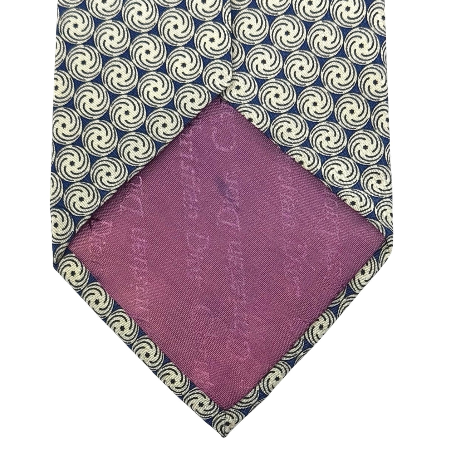 Christian Dior Whirlpool Pattern Tie