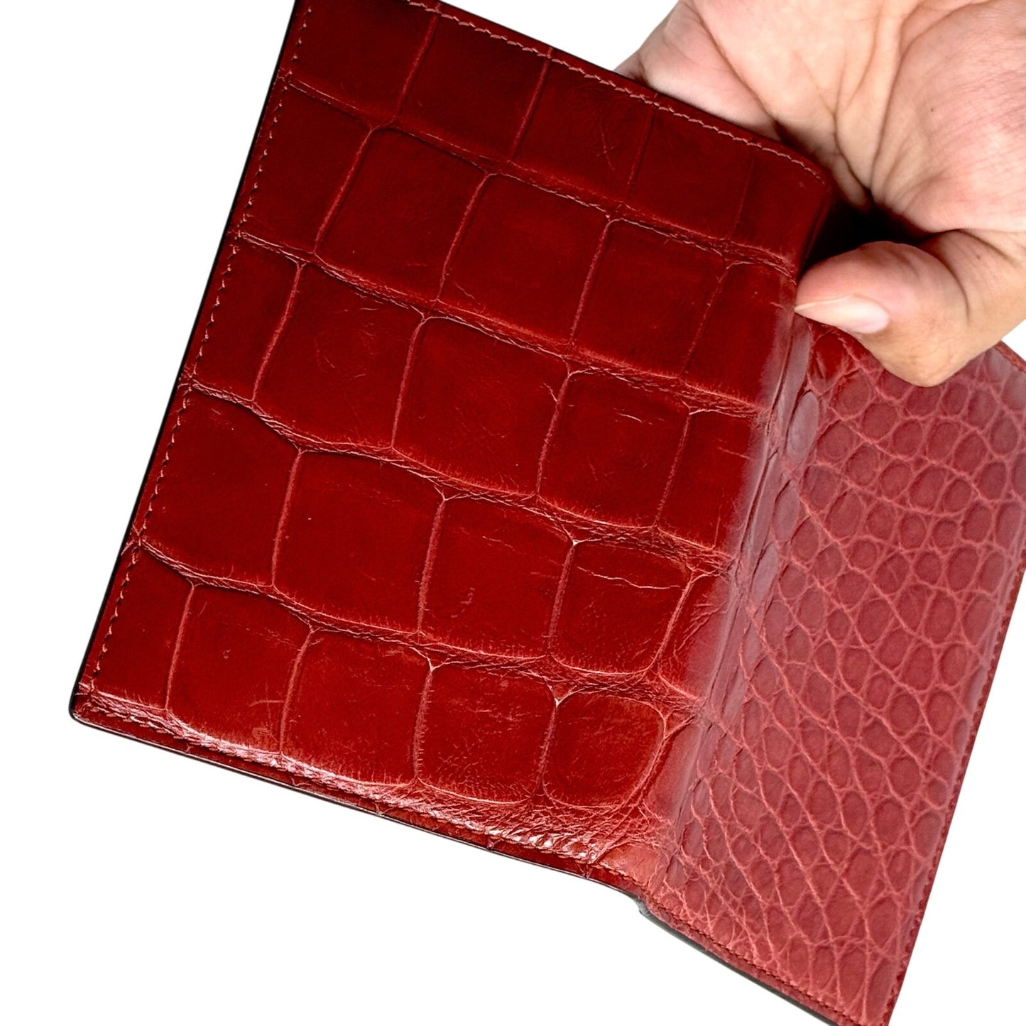 Gucci Crocodile Passport Case