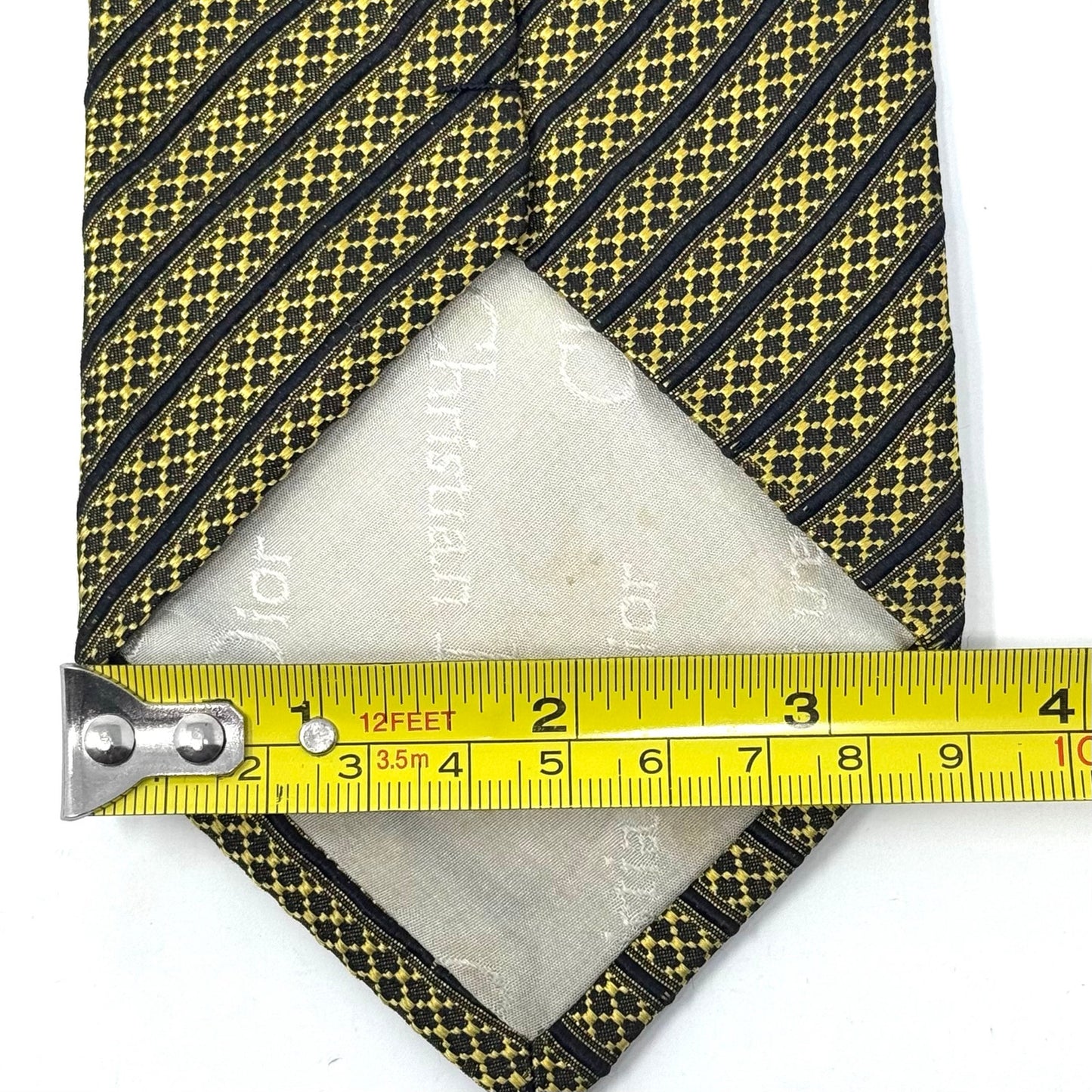 Christian Dior Abstract Pattern Tie