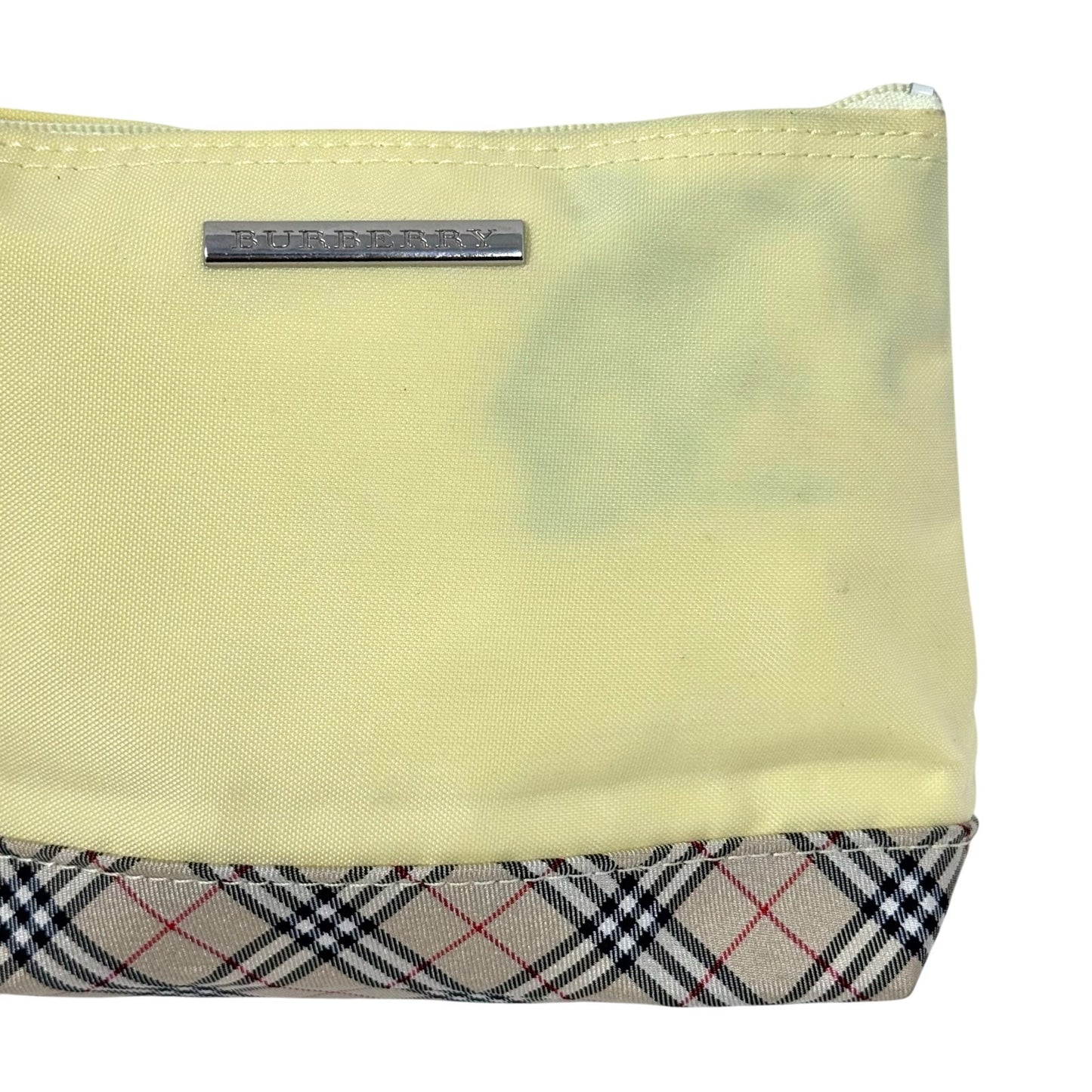 Burberry Yellow Zipper Pouch