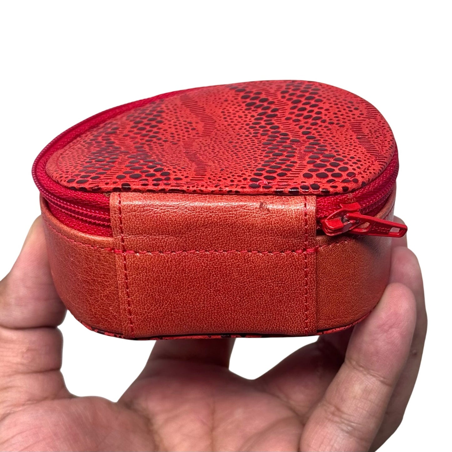 Versace Red Zipper Pouch