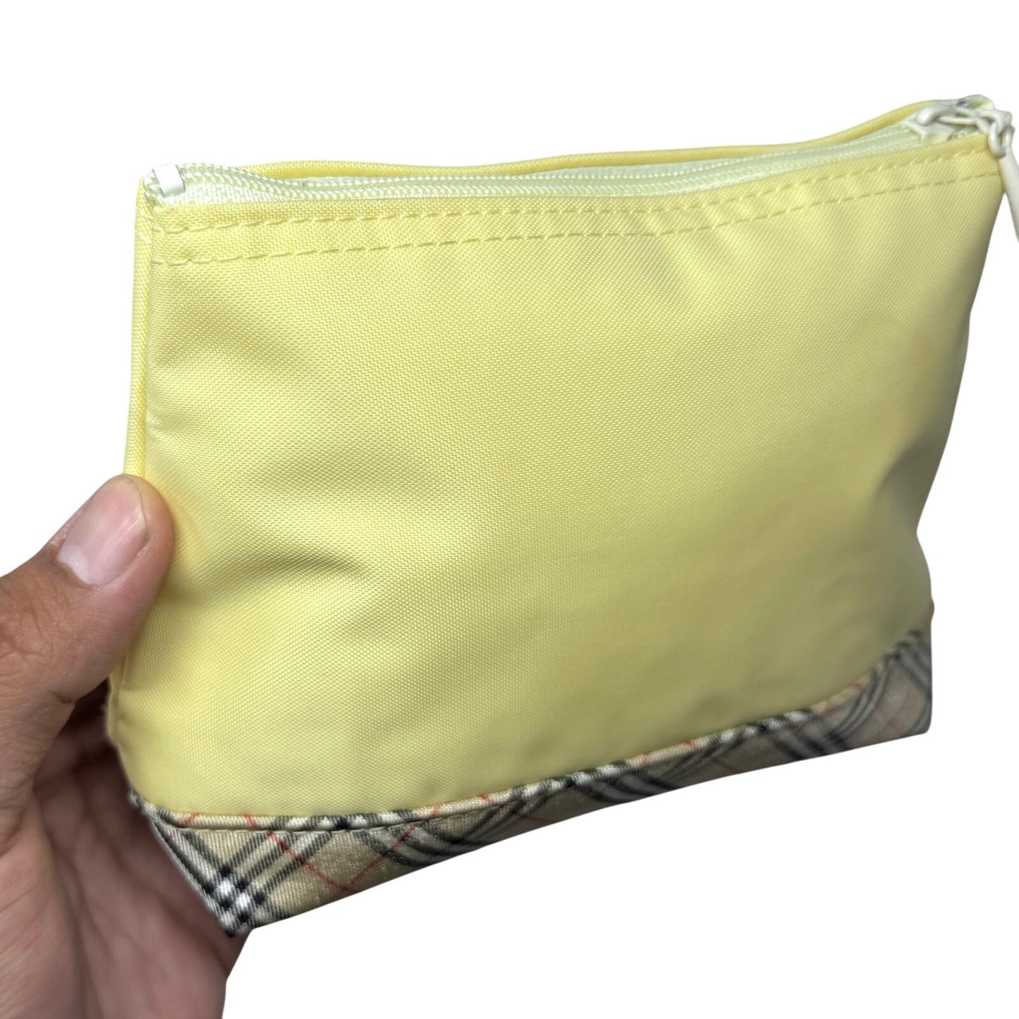 Burberry Yellow Zipper Pouch