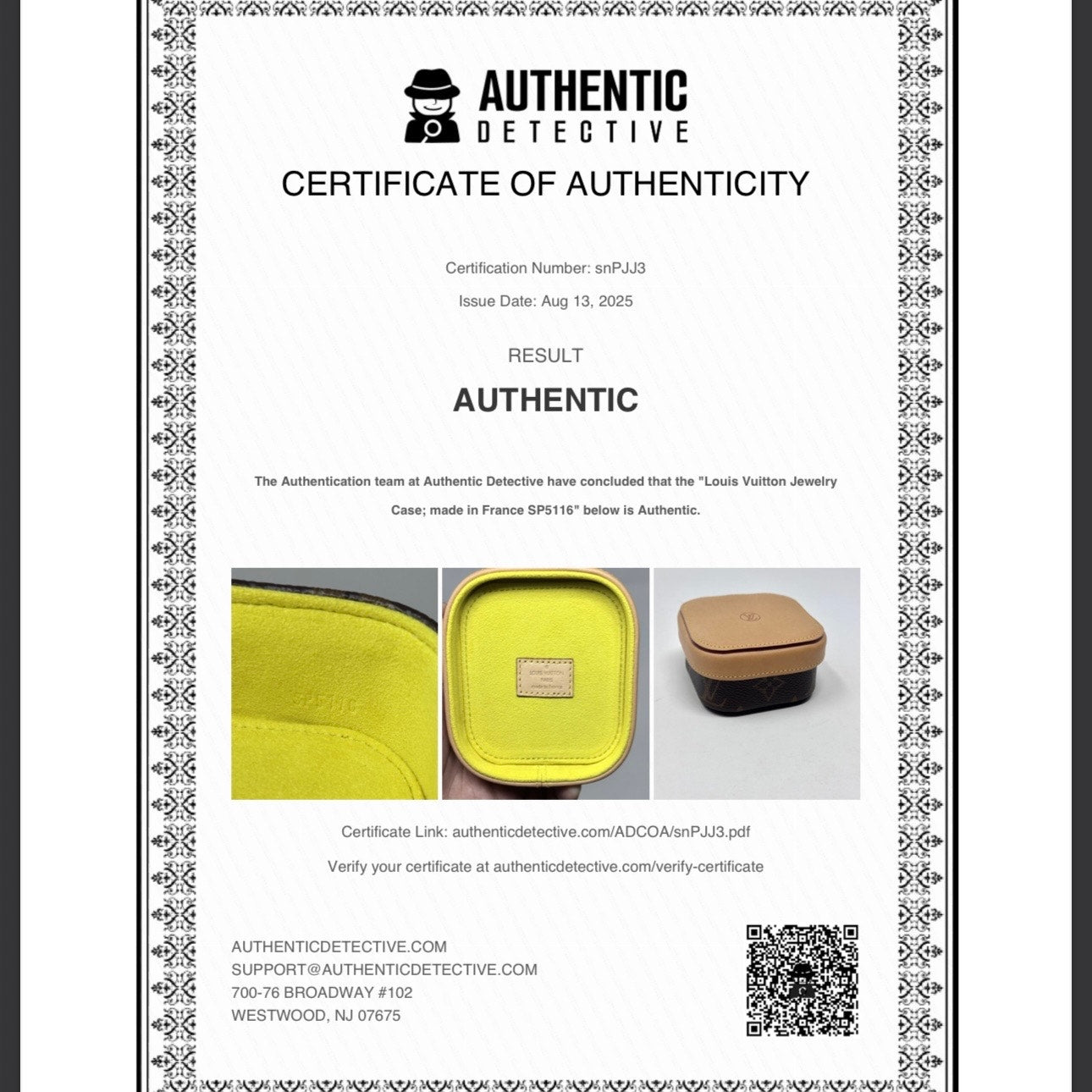 Louis Vuitton ‘Camille PM’ Jewelry Box