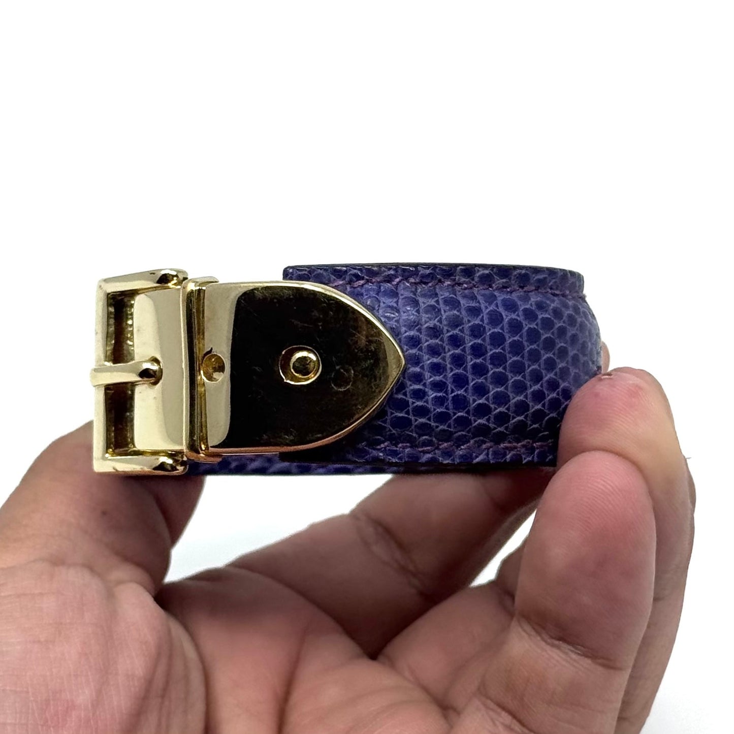 Gucci Purple Lizard Bracelet