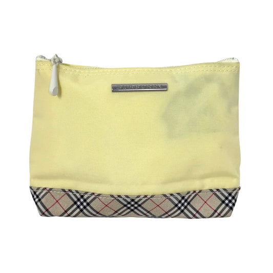 Burberry Yellow Zipper Pouch