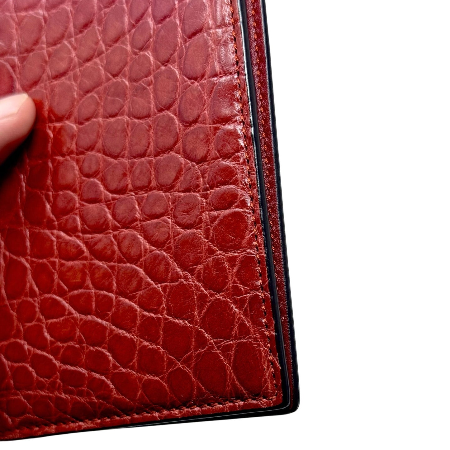 Gucci Crocodile Passport Case