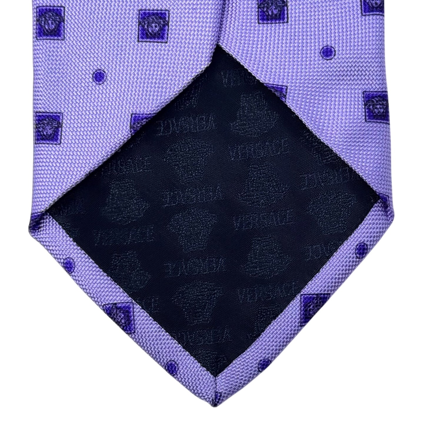 Versace Purple Medusa Tie