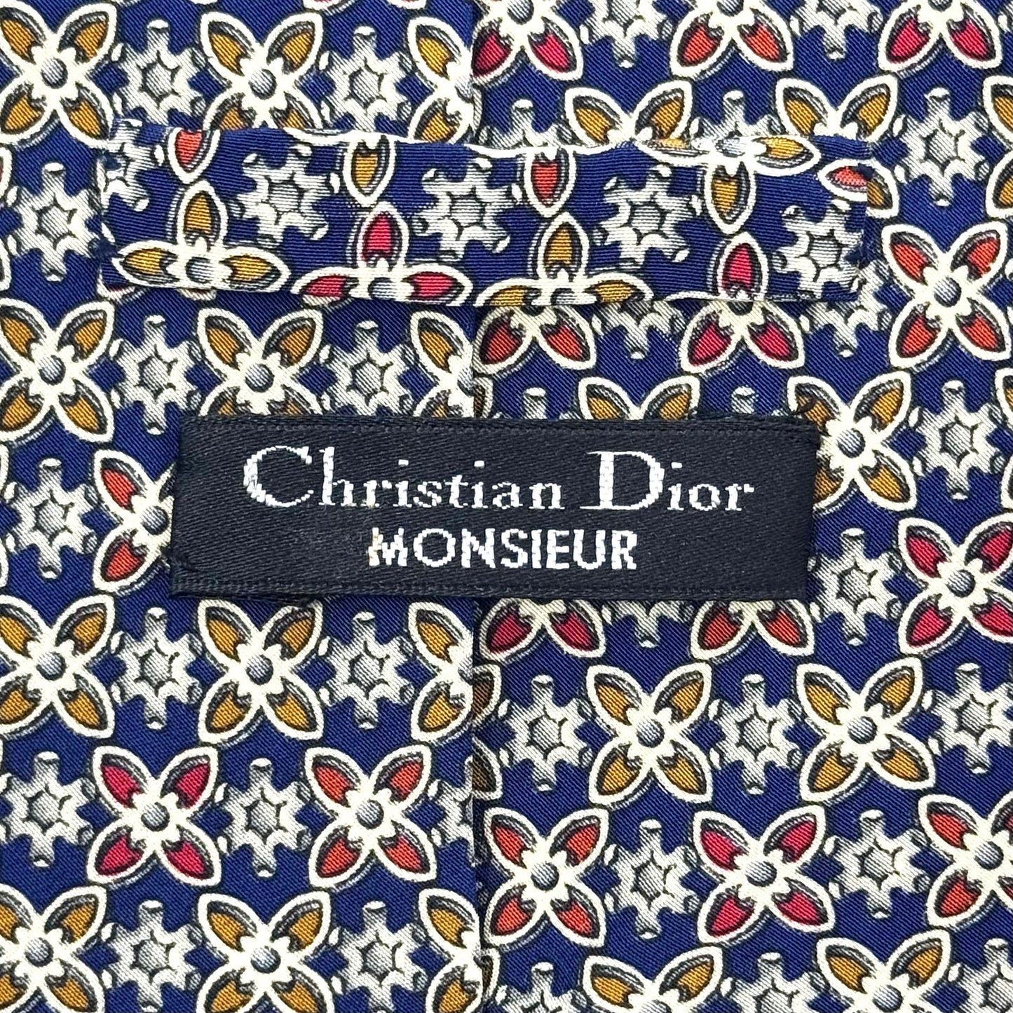 Christian Dior Abstract Pattern Tie