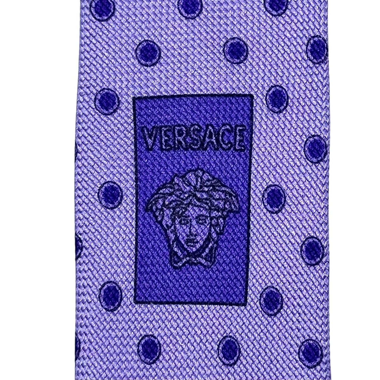 Versace Purple Medusa Tie