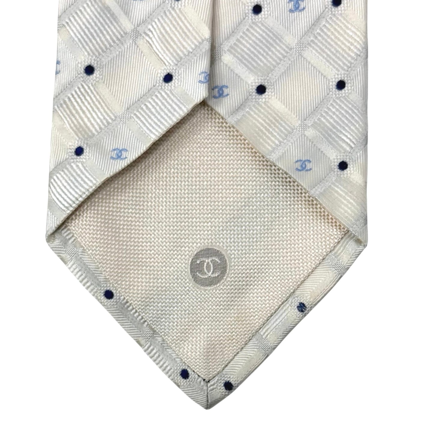 Chanel ‘CC’ Beige Pattern Tie