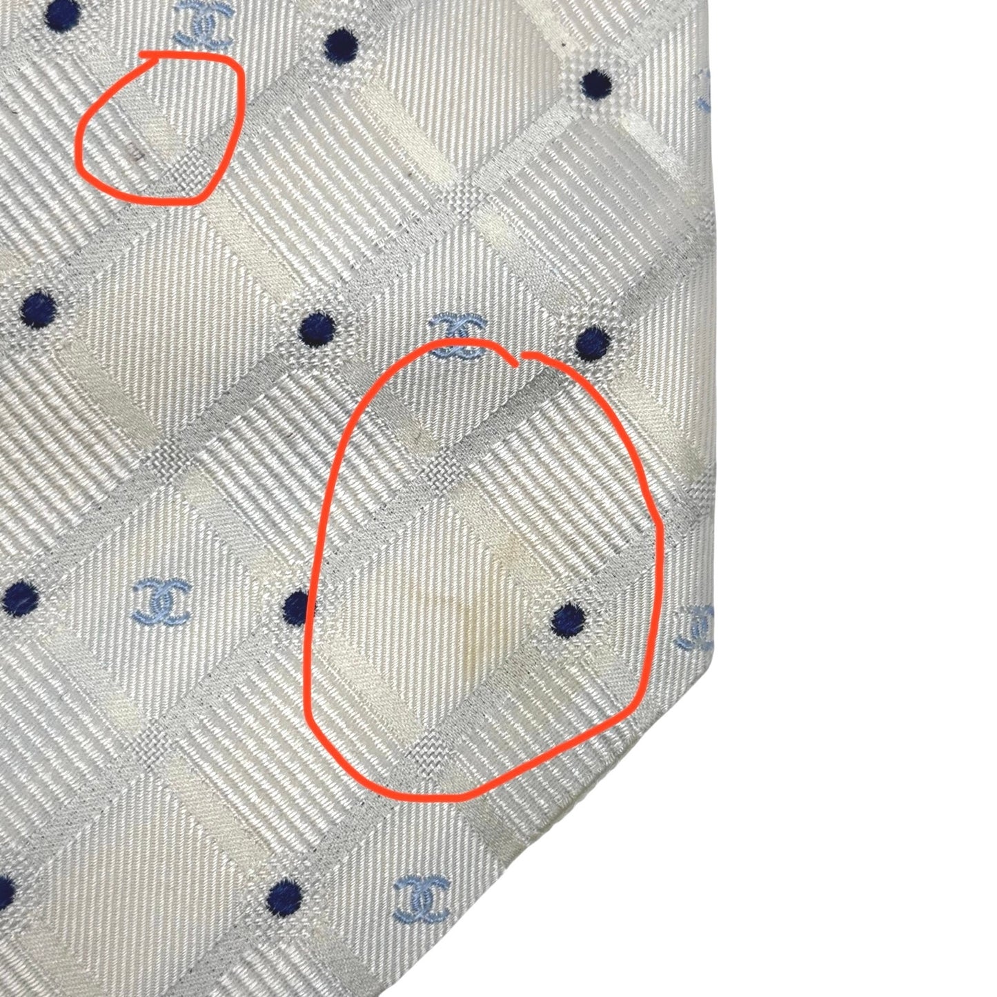 Chanel ‘CC’ Beige Pattern Tie